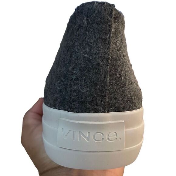 VINCE Sneaker Women’s Size 11 Lace Up Heaton Tweed Chunky Platform Heather Gray - Picture 3 of 11